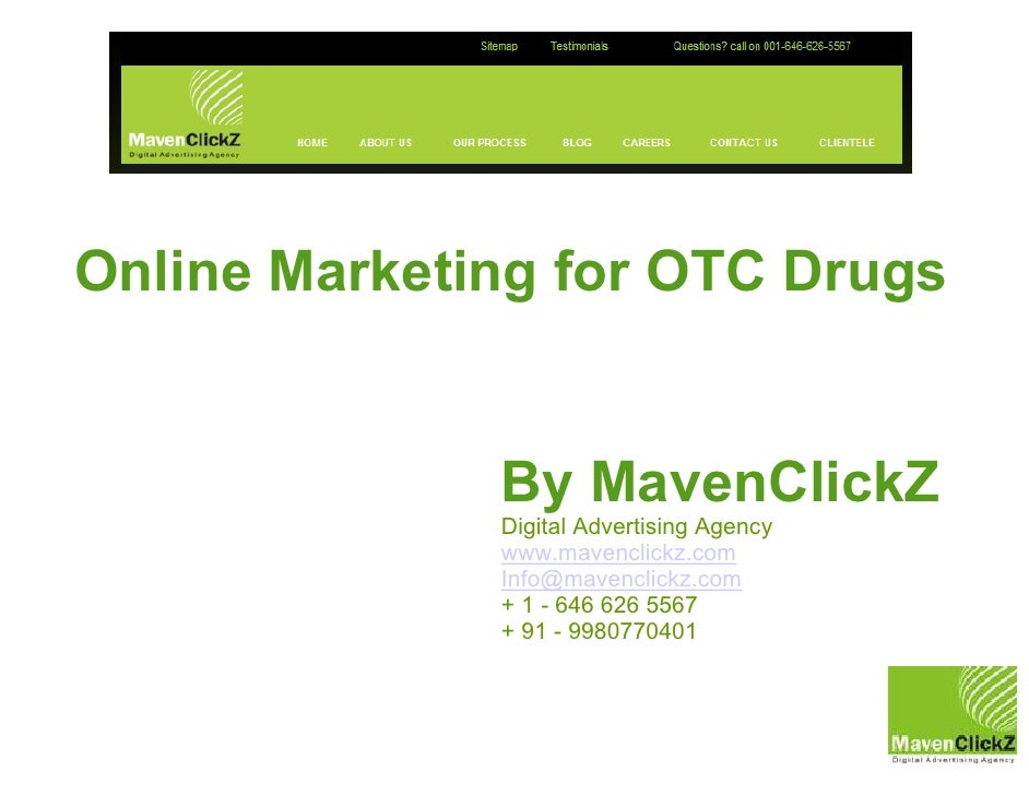 Online Marketing for OTC Drugs