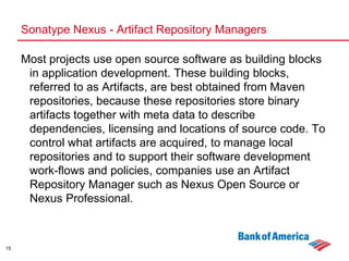 9Advantages:A developer familar with Maven will quickly get familiar with a new projectNo time wasted on re-inventing directory structures and conventionssrc/main/java 		Javasource files goes heresrc/main/resources 	Other resources your application needssrc/main/filters 		Resource filters (properties files)src/main/config 		Configuration filessrc/main/webapp	Web application directory for a WAR projectsrc/test/java 		Test sources like unit tests (not deployed)src/test/resources 	Test resources (not deployed)src/test/filters 		Test resource filter files (not deployed)src/site 			Files used to generate the Maven project websiteStandard directory layout