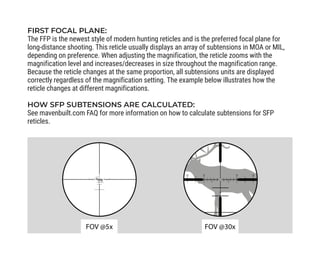 Instruction Manual | Maven RS Riflescopes | Optics Trade | PDF