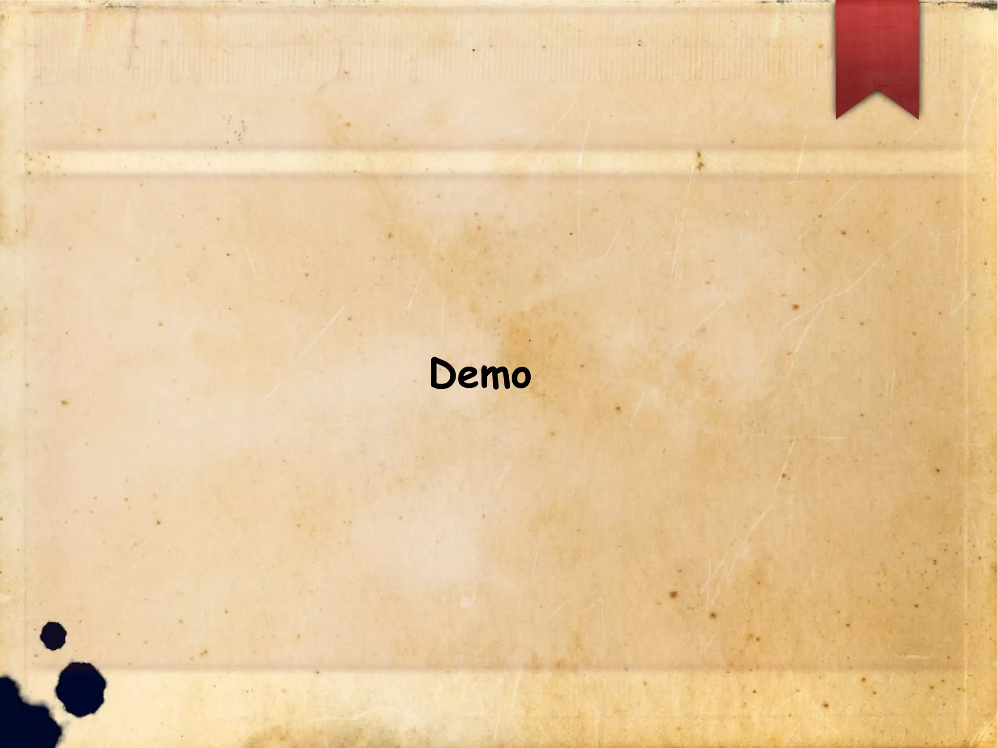 Demo
 