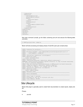 Maven tutorial | PDF