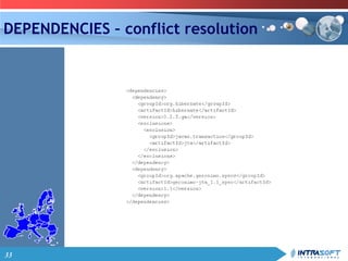 33
DEPENDENCIES – conflict resolution
 