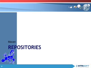 9
REPOSITORIES
Maven
 