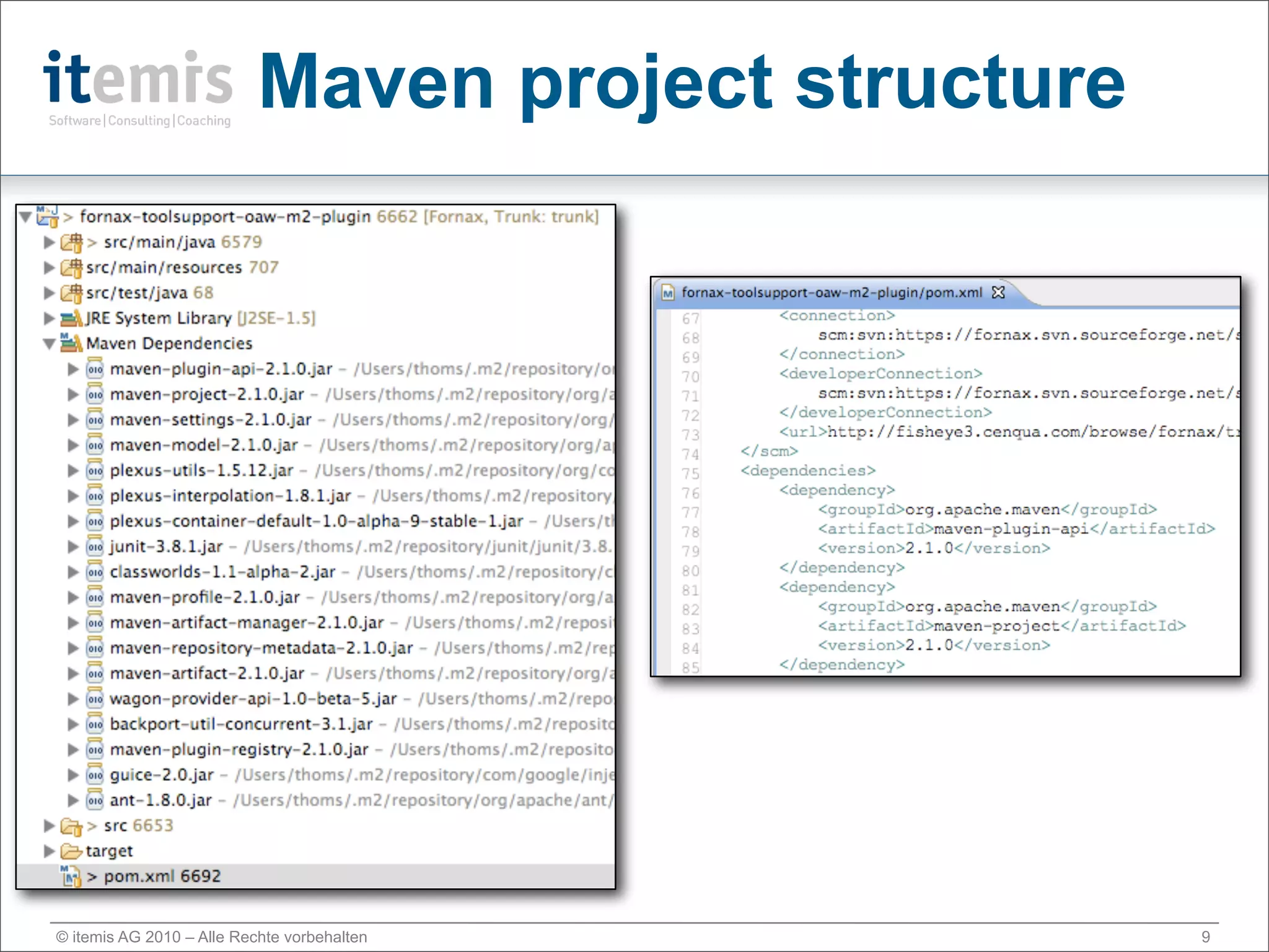 Maven project structure




© itemis AG 2010 – Alle Rechte vorbehalten           9
 