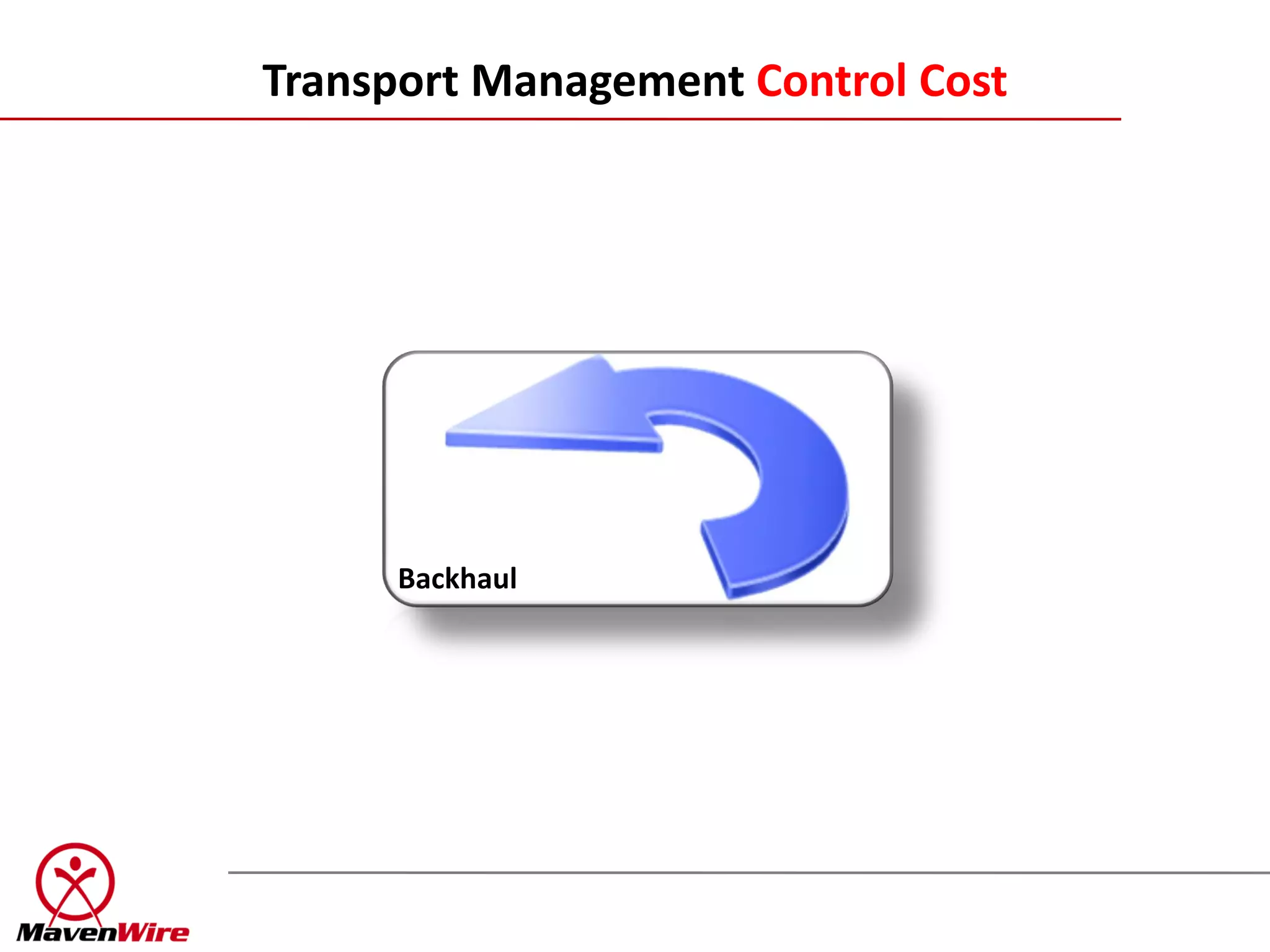 Transport Management Control Cost




     Backhaul
 