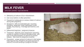 On overview of disease conditions in small ruminants Slide 12
