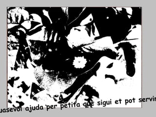 Quasevol ajuda per petita que sigui et pot servir 