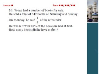 Lesson 

Date //

 