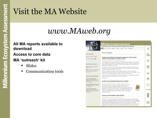 Visit the MA Website <ul><li>All MA reports available to download </li></ul><ul><li>Access to core data </li></ul><ul><li>...