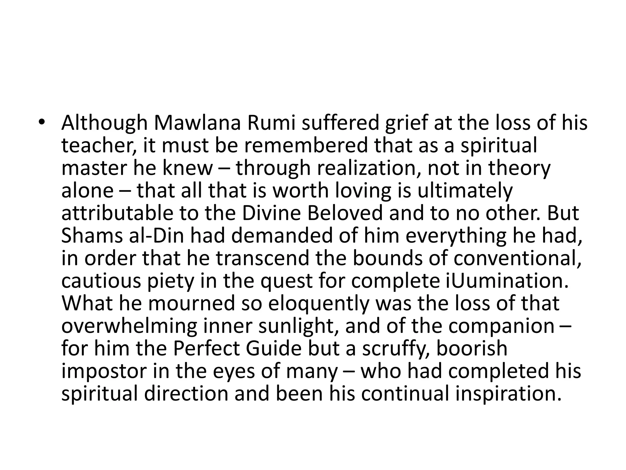 Mawlana jalal ud din rumi | PPTX