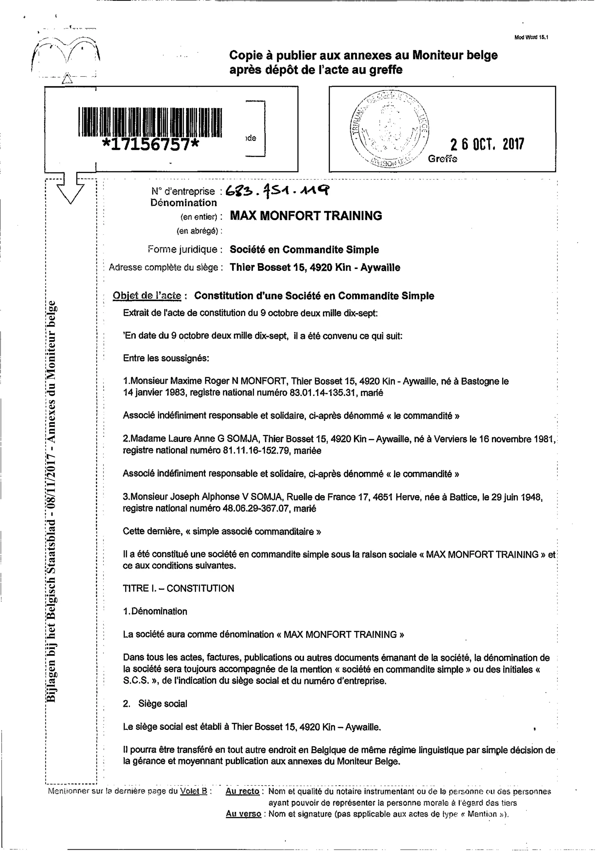 BijlagenbijhetBelgischStaatsblad-08/11/2017-AnnexesduMoniteurbelge