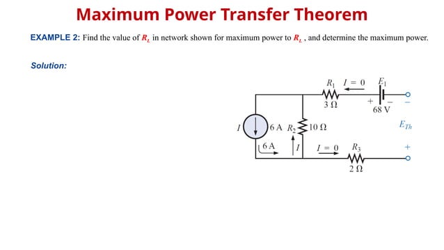 Maximum Power Transfer Theorem Pptx Ppt