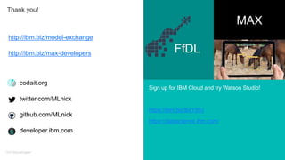 IBM Developer Model Asset eXchange | PPTX