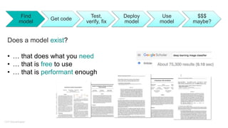 IBM Developer Model Asset eXchange - Deep Learning for Everyone | PPTX
