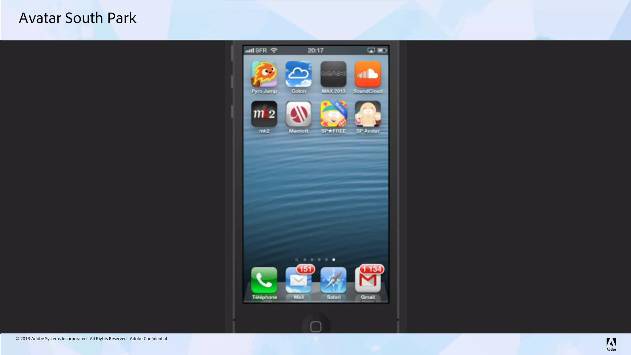 © 2013 Adobe Systems Incorporated. All Rights Reserved. Adobe Confidential.
Avatar South Park
35
 