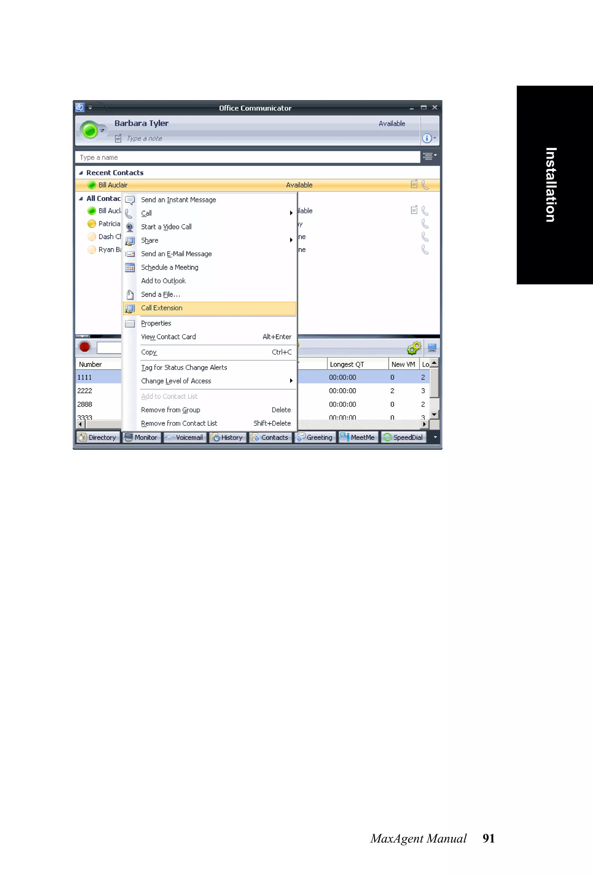 Installation




MaxAgent Manual   91
 