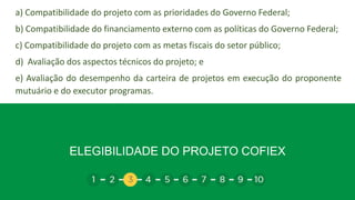 A Corporação Interamericana de Investimentos (CII)
Membro do Grupo BID, é a única instituição financeira multilateral com foco
exclusivo em proporcionar financiamento direto e indireto a PMEs da América Latina
e Caribe.
Oferece empréstimos, garantias, capital e quase-capital a PMEs que sejam lucrativas
e cujos negócios não prejudiquem o meio ambiente, em setores-chave como
agricultura e agronegócio, aquicultura e pesca, produtos químicos e plásticos,
energia, educação, saúde, infraestrutura, pecuária e avicultura, madeira, polpa e
papel, manufatura, zonas de processamento industrial e têxteis.
 