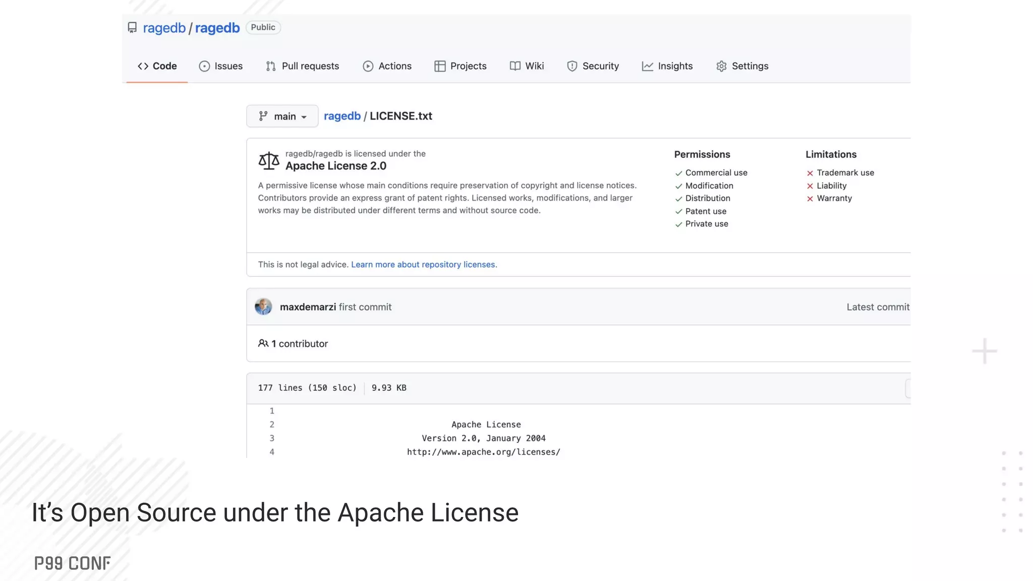 It’s Open Source under the Apache License
 