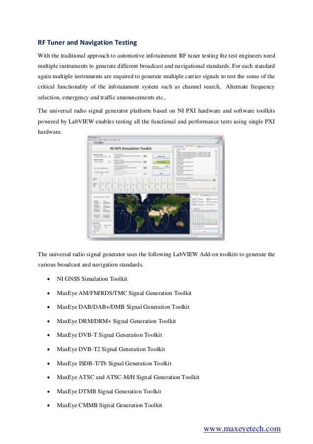 InVehicle Infotainment Test solution IVI Testing