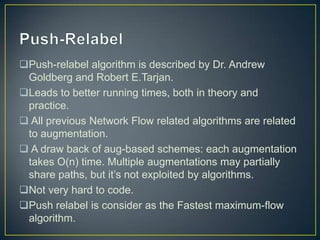 Max flow problem and push relabel algorithem | PPTX | Computing ...