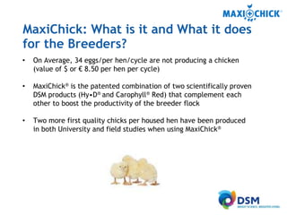 MaxiChick™ - Produce More & Better Chicks | PPTX