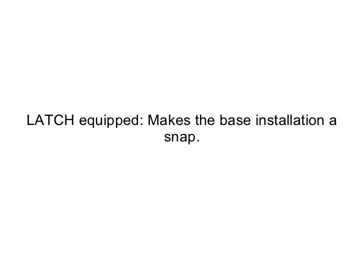 maxi cosi mico latch installation