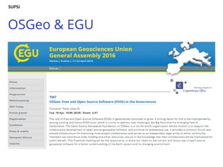OSGeo & EGU
 