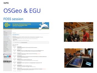 OSGeo & EGU
FOSS session
 