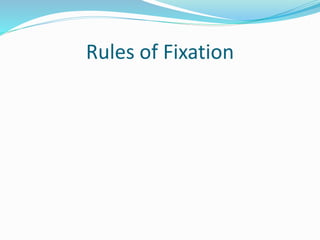 Rules of Fixation
 