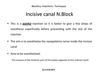 Np Injection Anesthetic techniques - Maxillary anesthetic techniques | PDF