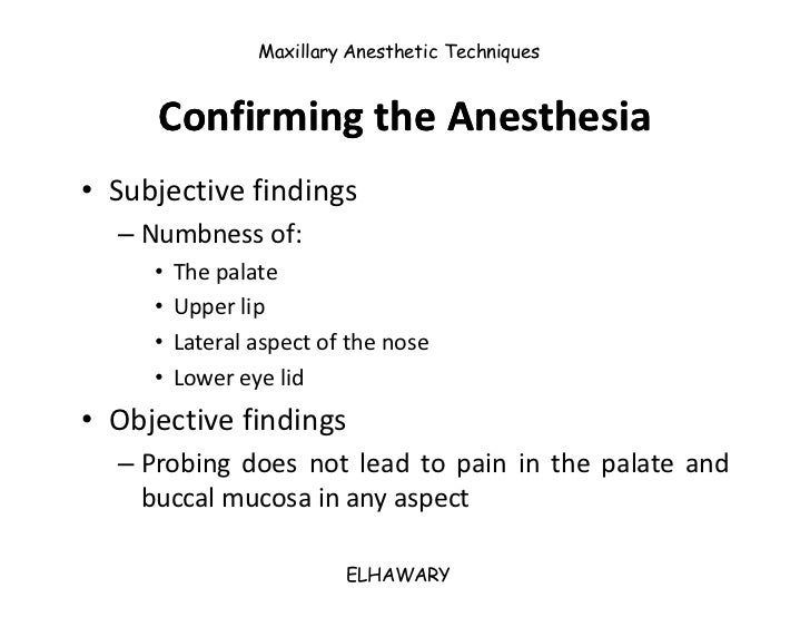 Anesthetic techniques Maxillary anesthetic techniques