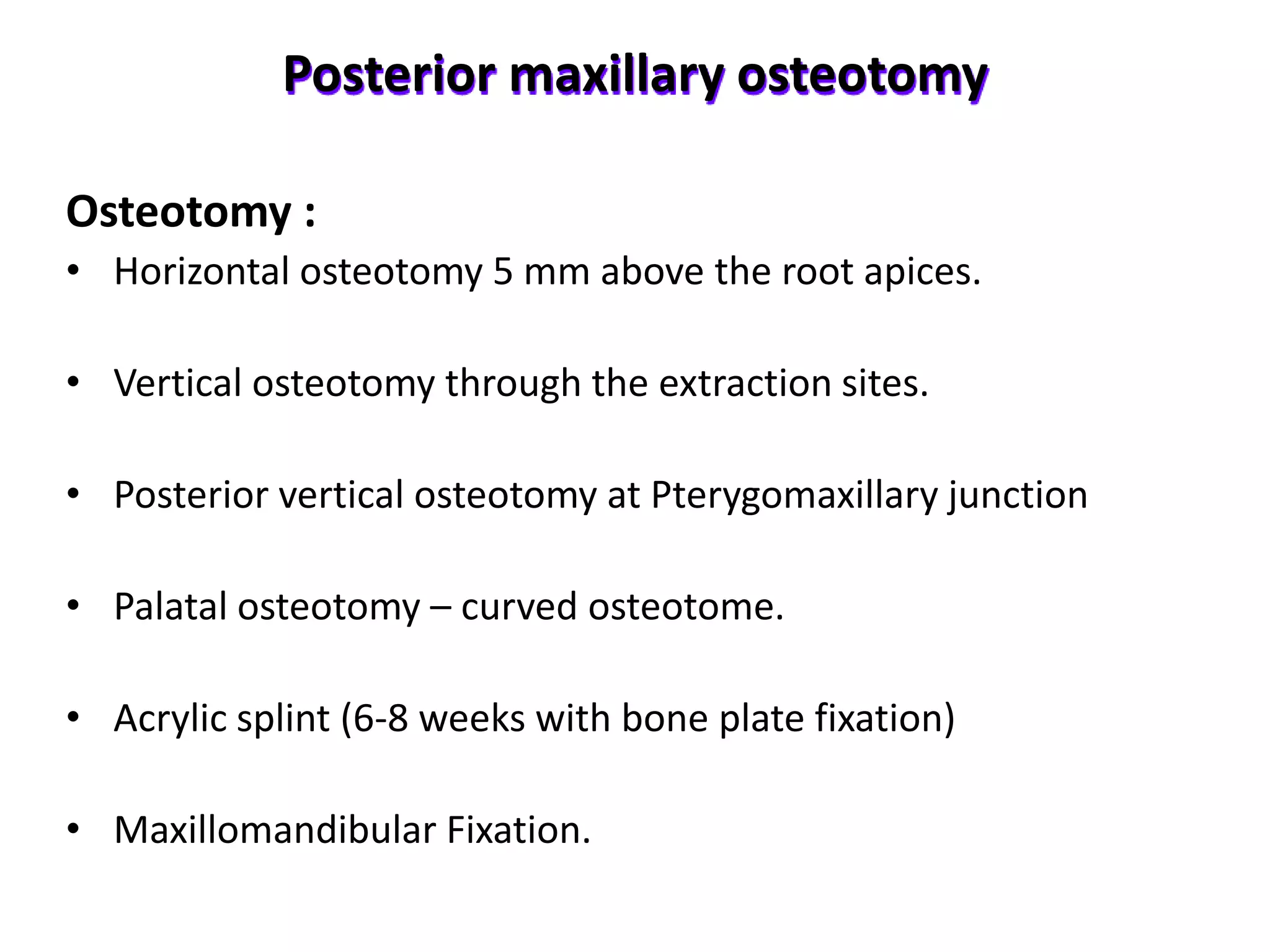 Maxillary Osteotomies & Associated Surgical complications | PPTX | Bone ...