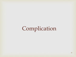 Complication
20
 