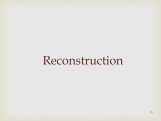 Reconstruction
26
 