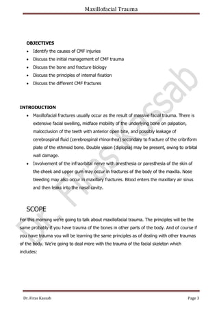 Maxillofacial trauma 2 | PDF