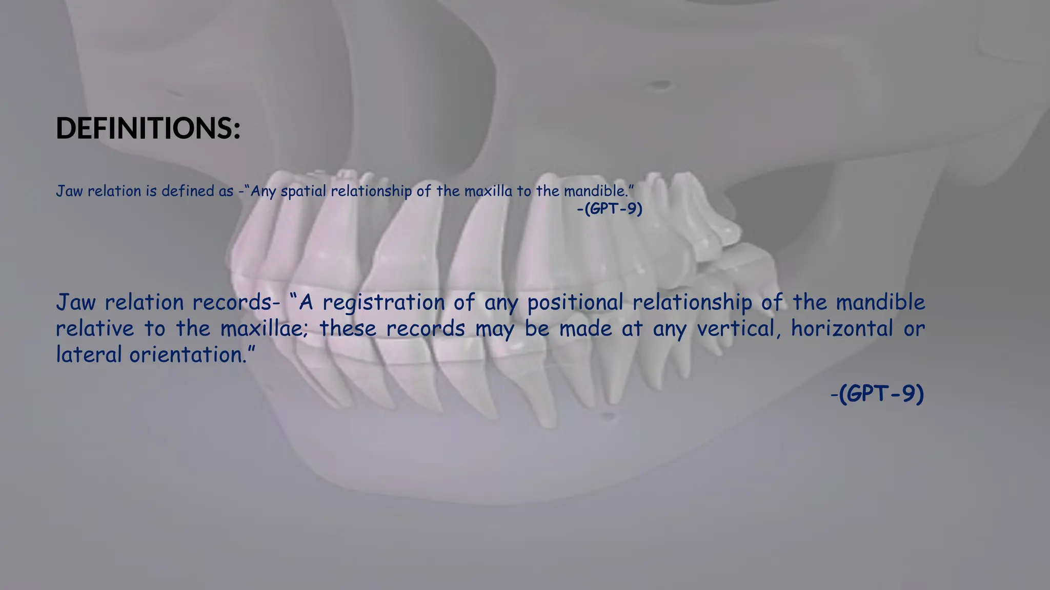MAXILLO MANDIBULAR RELATIONS IN COMPLETE DENTURE PROSTHODONTICS | PPTX