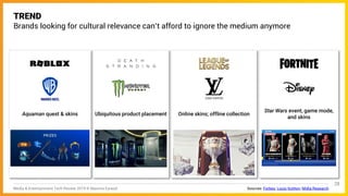 Sources: Forbes; Louis Vuitton; Midia Research
TREND
Brands looking for cultural relevance can’t afford to ignore the medi...