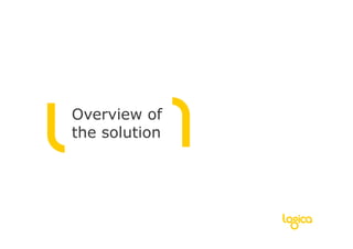 Overview of
the solution
 