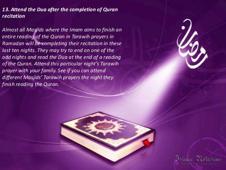 Maximise the last 10 days of Ramadan