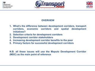 Maximising the social impact of infrastructure by moving from transport ...