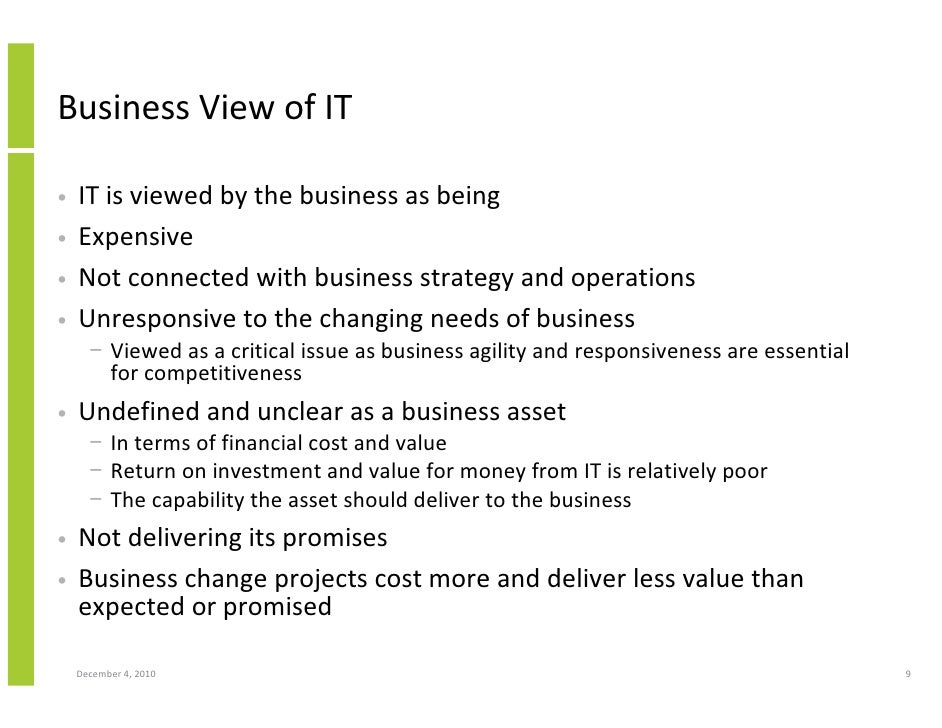 Maximising The Value And Benefits Of Enterprise Architecture