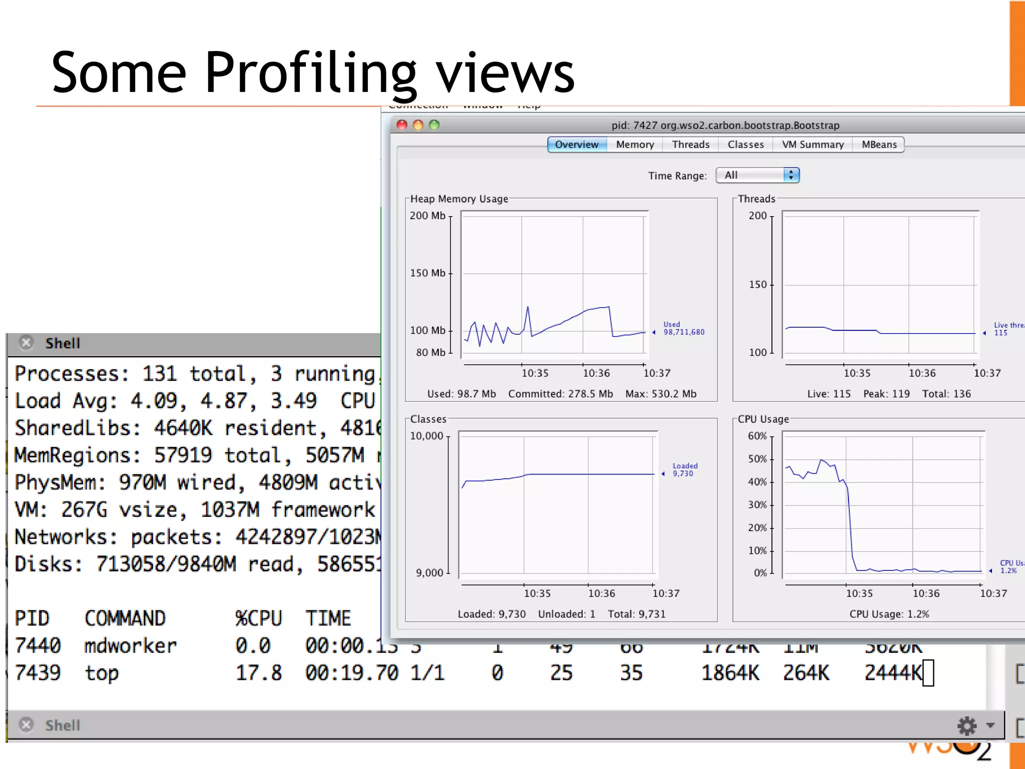 Some Profiling views
 