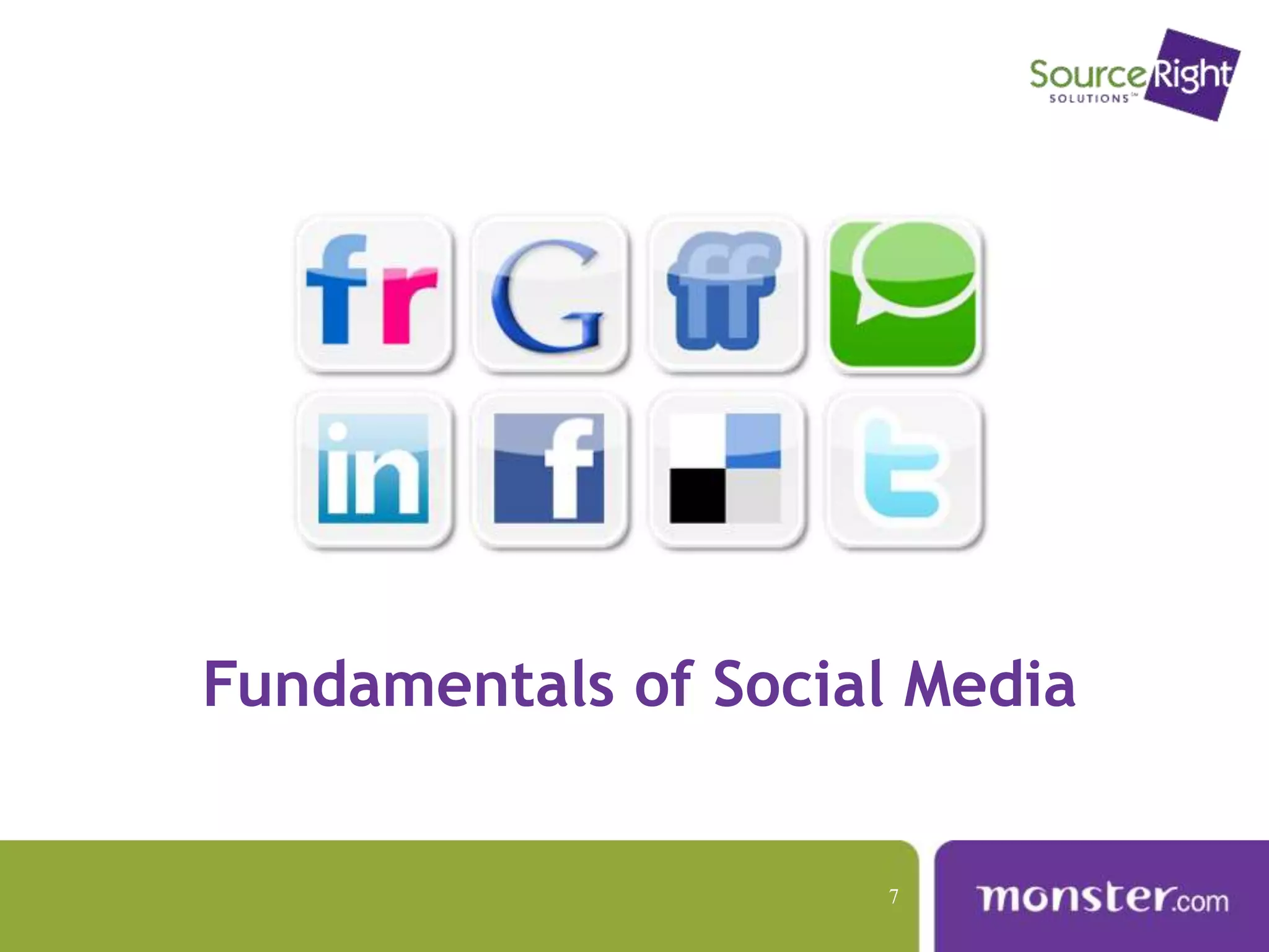Fundamentals of Social Media
7
 