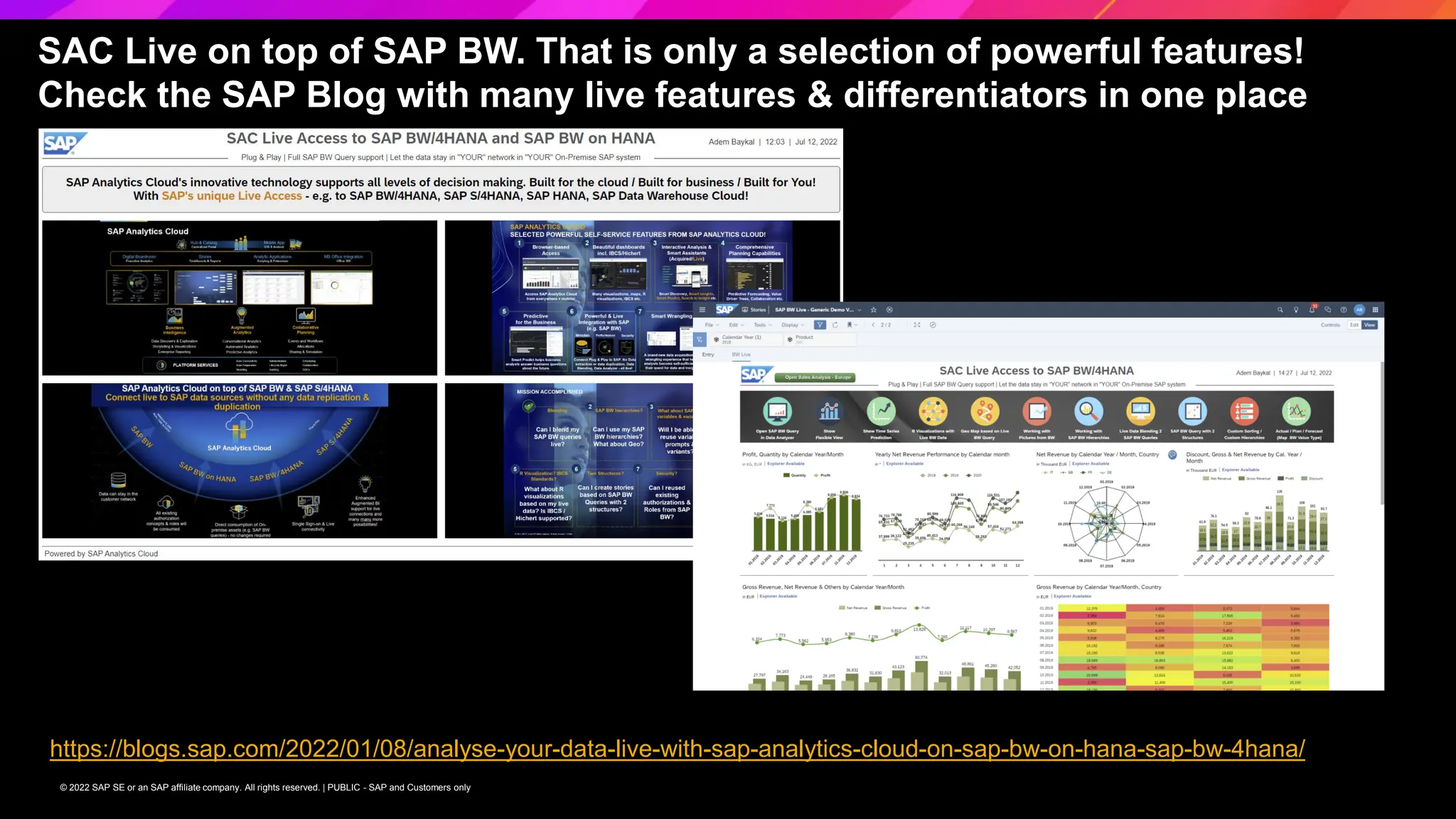 Maximize the value of SAP S4HANA & SAP BW4HANA with SAP Analytics Cloud ...