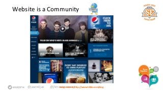 Website is a Community 
@jasondjue @jhmoLneatrgno mmoree rayt:j rhttp://www.triblio.com/blog 
 