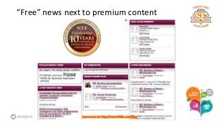 “Free” news next to premium content 
Learn more at: http://www.triblio.com/blog 
 