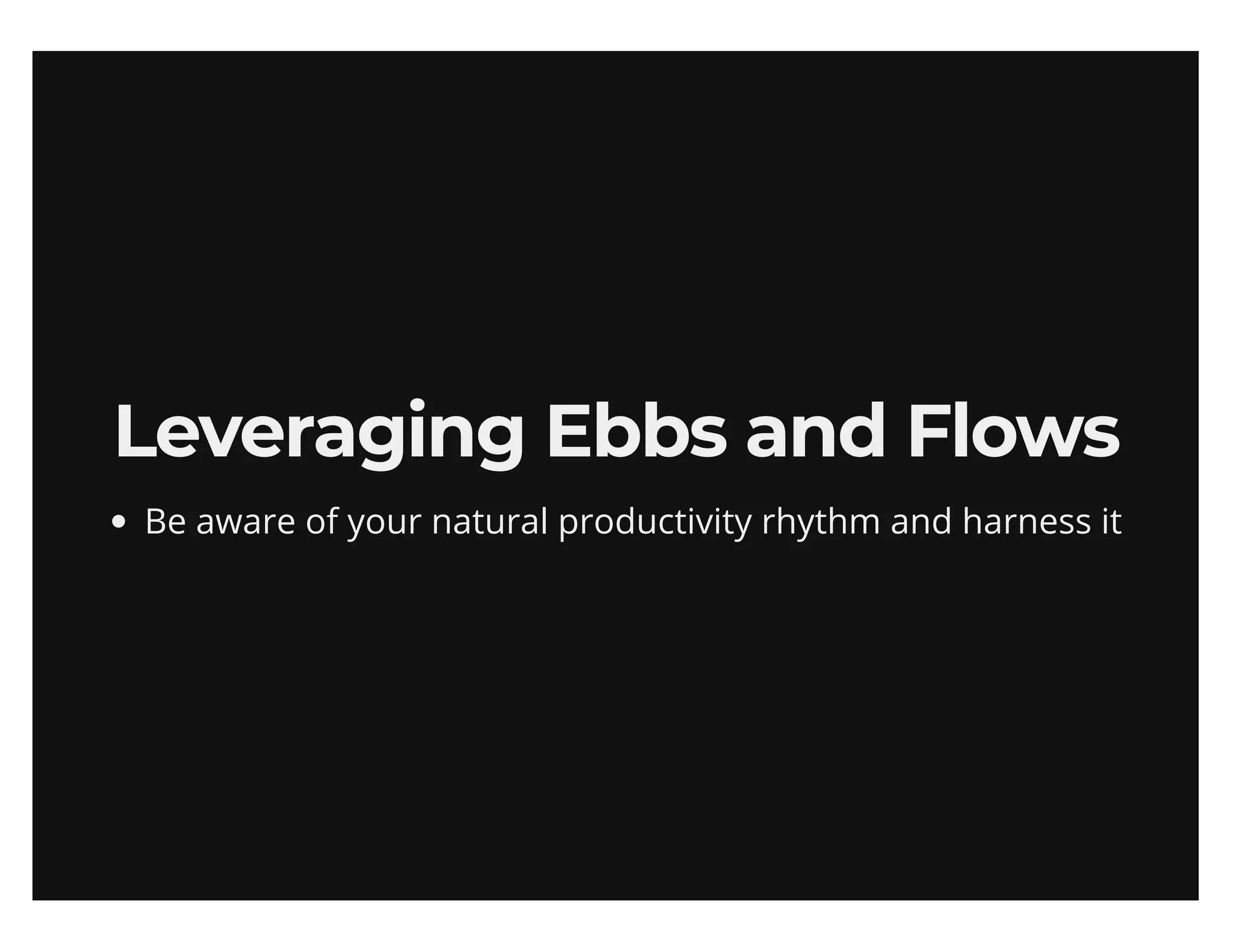 Maximize your output (sans productivity shame)