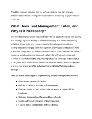 Maximize Your Testing Efficiency_ 4 Essential Tips for Software Test ...