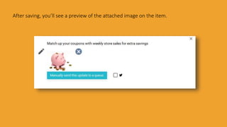 After saving, you’ll see a preview of the attached image on the item.
 