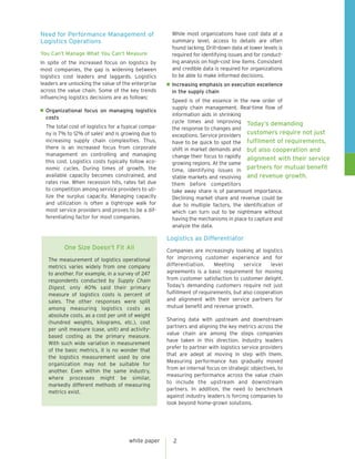 Maximizing Supply Chain Performance in the Transportation and Logistics ...